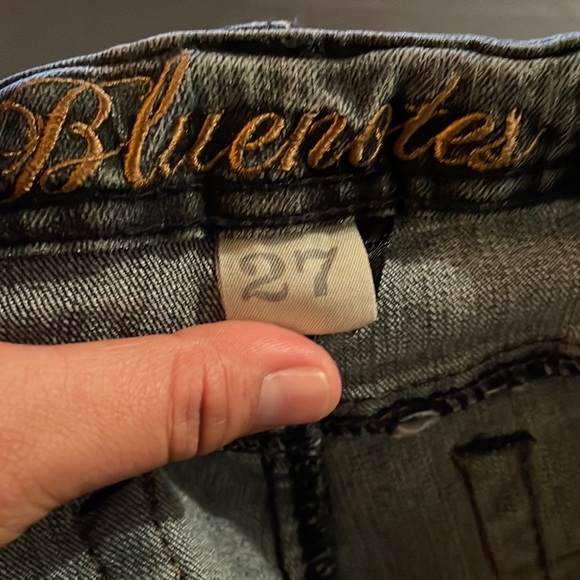 Bluenotes Black Stone Wash Low Rise Bootcut Jeans Size 27 - Picture 5 of 5
